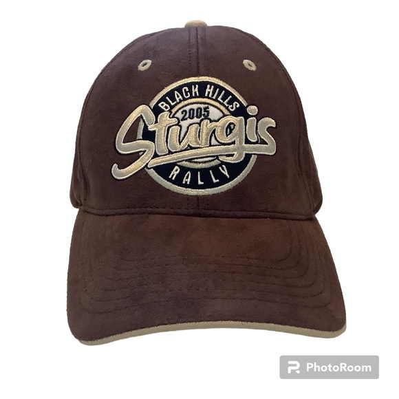 Sturgis 2005 Black Hills Rally Hat By Hi-Way Distributing Brown Suede Adjustable - Picture 1 of 16